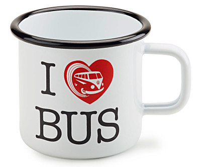 Металлическая кружка Volkswagen T1 Bulli Mug, White