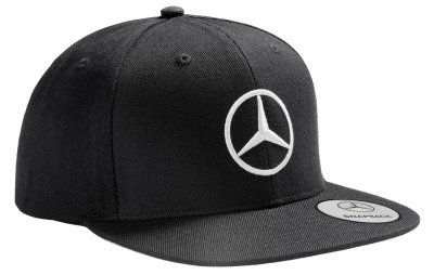 Мужская бейсболка Mercedes Men's Flat Brim Cap, Black