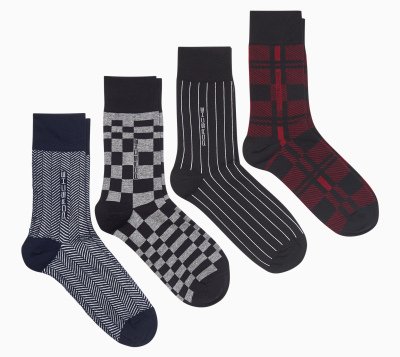 Набор из четырех пар носков унисекс Porsche Sock Set, Unisex