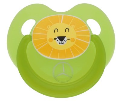 Соска-пустышка Mercedes Soother Safari, Green/Yellow