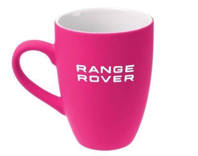 Керамическая кружка Range Rover Mug, Soft-touch, 400ml, Pink/White