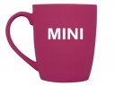 Фарфоровая кружка MINI Wordmark Logo Mug, Soft-touch, 360ml, Fuchsia/White