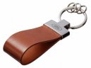 Кожаный брелок Land Rover Premium Leather Keychain, Metall/Leather, Cognac/Cognac