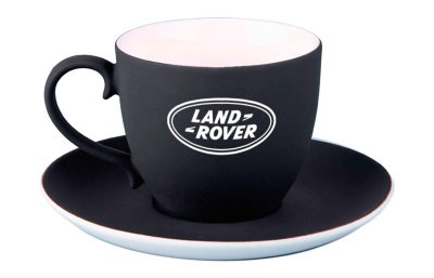 Чайная пара Land Rover Classic Cup and Saucer, 250ml, Black/White