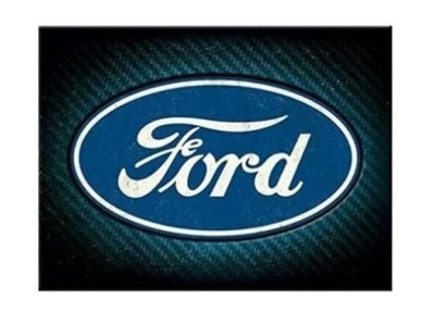 Магнит на холодильник Ford Blue Shine Logo, Fridge Magnet, 6x8, Nostalgic Art